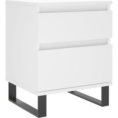 Maison Exclusive - Nachttisch Weiß 40x35x50 cm Holzwerkstoff