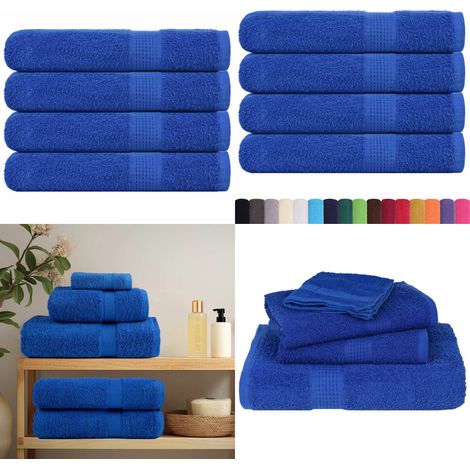 vidaXL Saunatücher 4 Stk. Blau 80x200 cm 360 g/m² 100% Baumwolle (1/5)