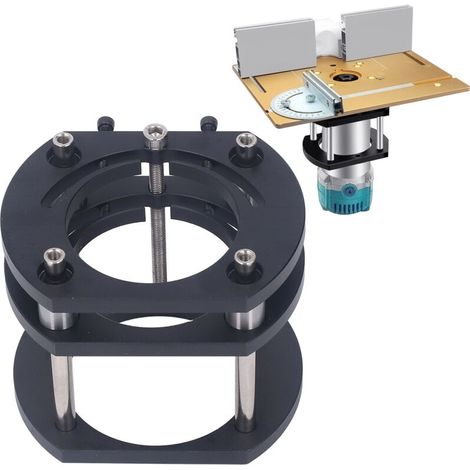 Élévateur de Défonceuse, élévateur de Défonceuse Réglable en Hauteur avec Précision avec Manivelle pour Petites Machines à Tailler (1/5)