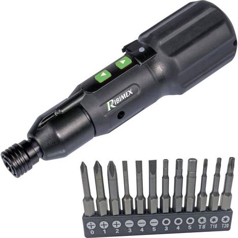 Tournevis à Batterie 3,7V - 12 Pièces - Pratique et Polyvalent - Idéal pour les Réparations - D-Work (1/2)