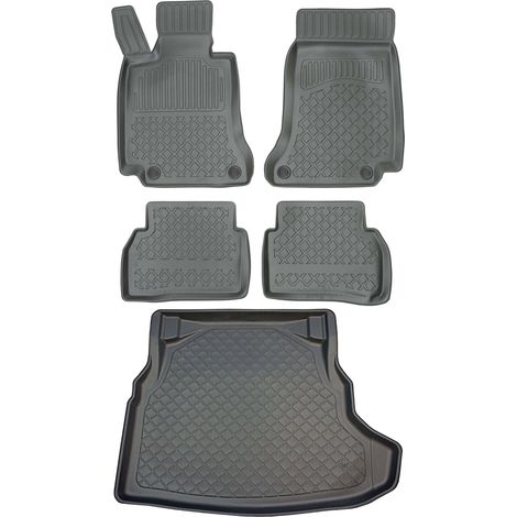 Juego de alfombrillas para coche y maletero para Mercedes Clase C W205 Sedán a partir de marzo de 2014. (1/5)