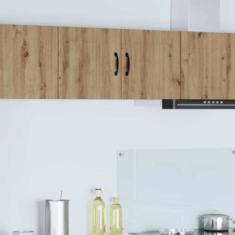 Wall Cabinet LUCCA 2 pcs Artisan Oak Engineered Wood vidaXL