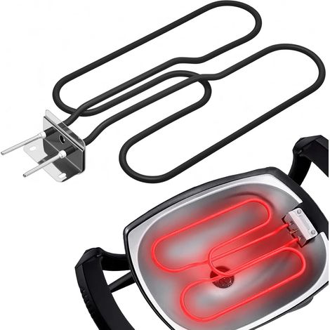 Éléments chauffants de rechange pour barbecue électrique 66631/65621 - En acier inoxydable - Spirale chauffante compatible avec Q140, Q1400, éléments chauffants 230 V, 2200 W (1/5)