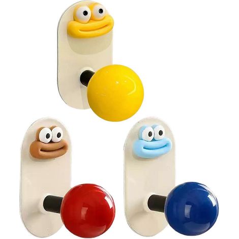 Selbstklebender Haken mit Cartoon-Motiv – wasserfest – für Handtücher und Jacken (1/4)