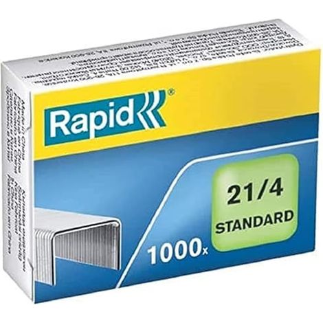 RAPID 24867600 BOÎTE DE 1000 AGRAFES 21/4 MM GALVA STANDARD