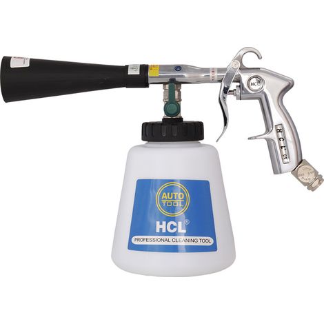 Pistolet de Nettoyage Intérieur Voiture – Pistolet à Air Comprimé Métal, Valve de Contrôle, Kit d'Entretien pour Lavage Intérieur Auto
