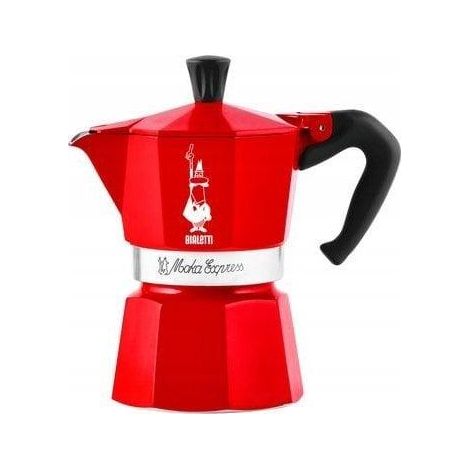 Bialetti Moka Express Nutcracker Cafetera Roja 3 tazas (1/3)