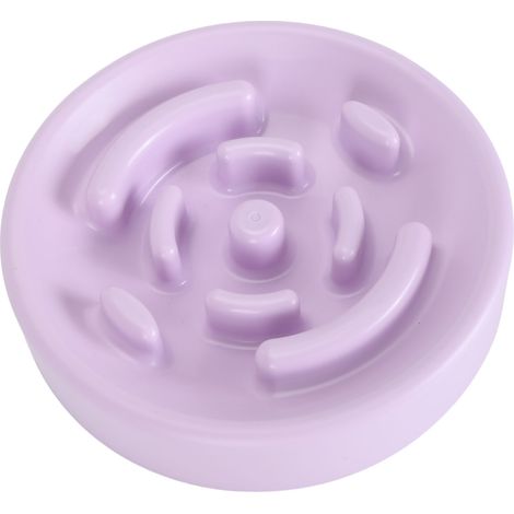 Slow Feeder Dog Bowl Interactive Puzzle Slow Feeding Pet Bowl Prevent Choking Dog Dishes for Medium Small Dogs Violet (1/5)