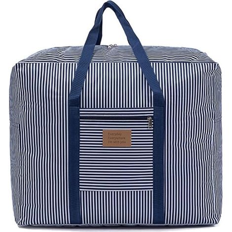 Bleu, Sac de Rangement, étanche épais surdimensionnée Organiseur avec poignées Robustes, vêtements saisonniers,Sac pour Couette, Literie,Sac demenagement, Fermeture éclair (1/5)