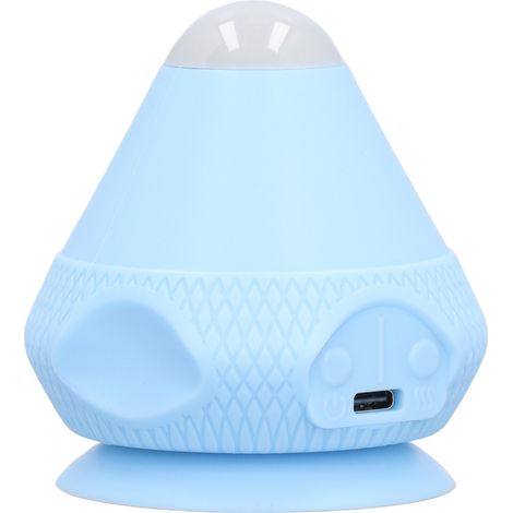 Balle de massage murale à ventouse, outil de massage vibrant et chauffant pour le dos, ciblant les points de tension, les tissus profonds, la nuque et les fascias. Couleur bleue. (1/5)