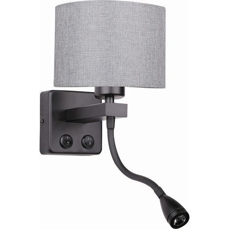 Lámpara de pared negra Candellux Polo 21-75499 (1/5)