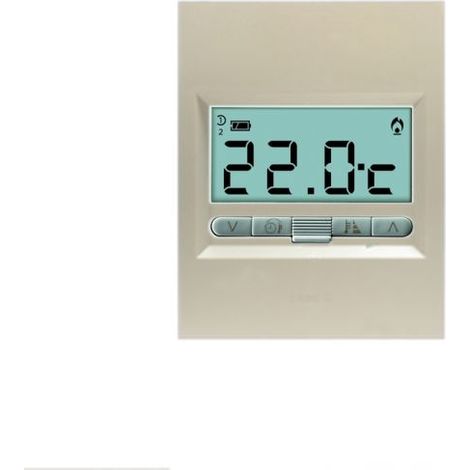 BPT Came termostato digitale incasso compatibile Bticino Living NOW Sabbia Bianco Nero  - TA350 TA/350 Sabbia