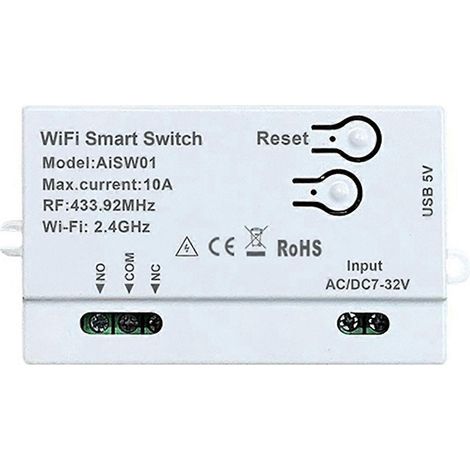Interrupteur intelligent WiFi, minuterie DIY, télécommande intelligente (1/5)