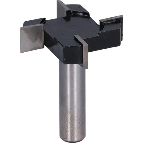 CCYKXA 4-schneidiger T-förmiger Fräser, Fräser mit großem Durchmesser, Handhobel, Opferplattenschaft, Flächenfräser, Fräser für die Holzbearbeitung (1/5)