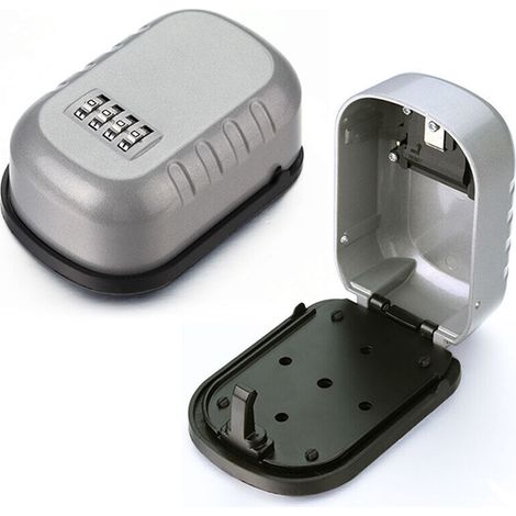 Cassaforte a combinazione a 4 cifre Dom-AquaForge con 1 vano porta chiavi, cassetta di sicurezza per chiavi da parete (1/4)