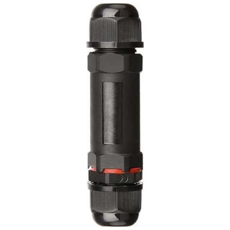 Optonica – Connecteur de câble extérieur IP68 – Section 0,5 à 1,5mm² – 250V/16A – Connexion 3 pôles – Dimensions Ø22 x 61mm