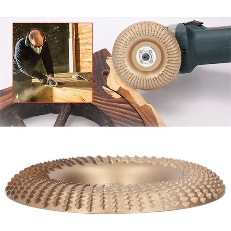 Disque de ponçage pour le travail du bois de 22 mm, meule d'affûtage, finition dorée (1/5)