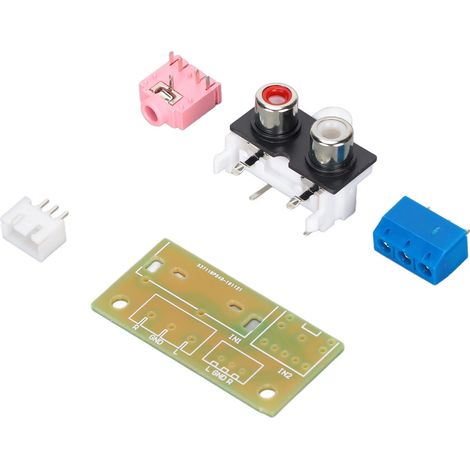 Carte d'adaptateur audio avec connecteur 3.5mm et bornier à vis pour entrée/sortie audio (1/5)