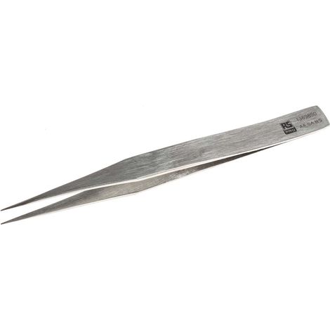 Brucelles RS PRO AA.SA pointe fine et droite en en inox, L. 130 mm ( Prix pour 1 ) (1/3)