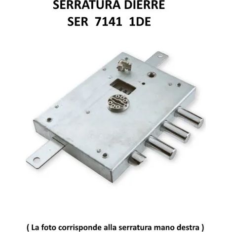 SERRATURA DIERRE 7141 ENTRATA 70 mm DESTRA 3 CATENACCI + 1/2 GIRO (1/2)