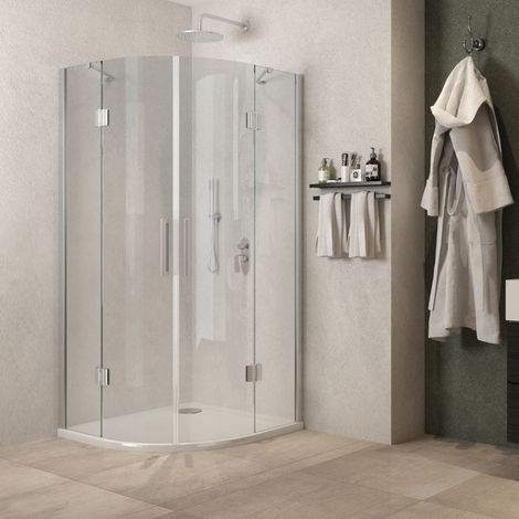 Box doccia semicircolare angolare ginestra 88-90x88-90xh 195 cristallo 8 mm (1/5)