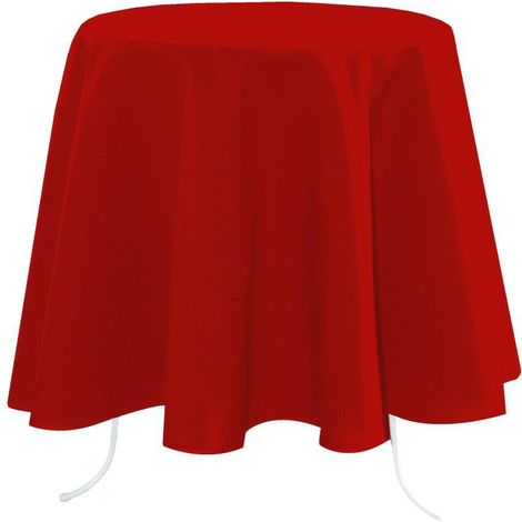 Mantel redondo NELSON de 180 cm, rojo