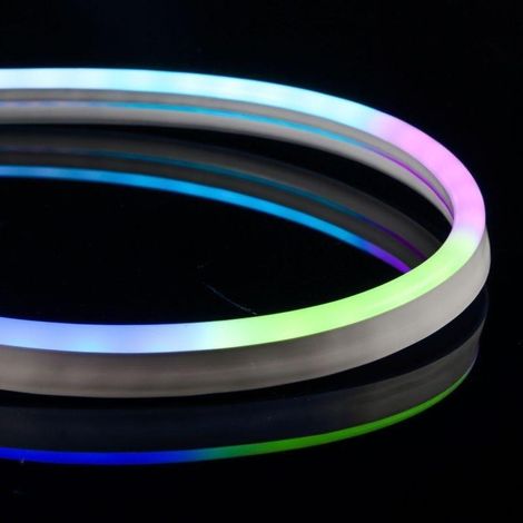 Néon Flexible Connecté LED RGBIC Tuya 24V 10M 60LED/m IP65 - SILAMP