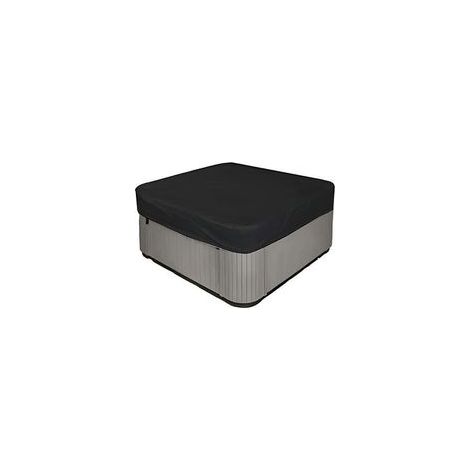 Very Durable and Waterproof 210d Square Jacuzzi Cover - UV Protection - 218 x 218 x 30 cm (L x W x H) - Black (1/5)