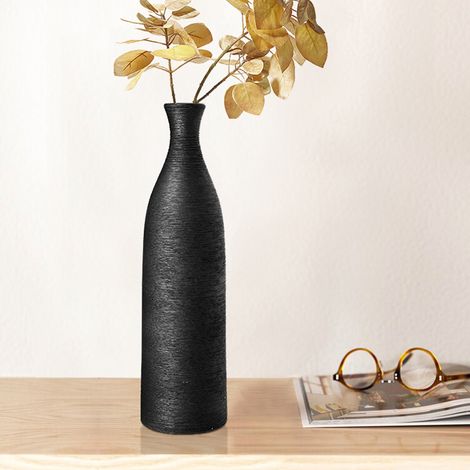 Black Modern Ceramic Minimalist Vase (1/5)