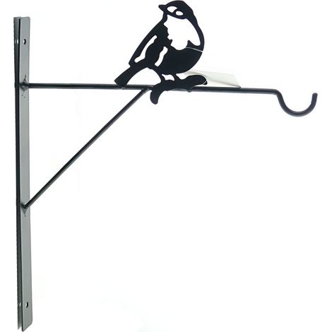 Esschert Design Wandhaken mit Spatz schwarz - Metall (1/2)