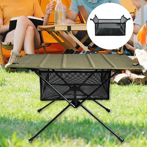 Klappbarer und beleuchteter Picknicktisch – Tragbarer Campingtisch mit Aufbewahrungstasche – Wasserdichtes Grillnetz – Wiederaufladbare LED-Beleuchtung – Autlead (1/5)