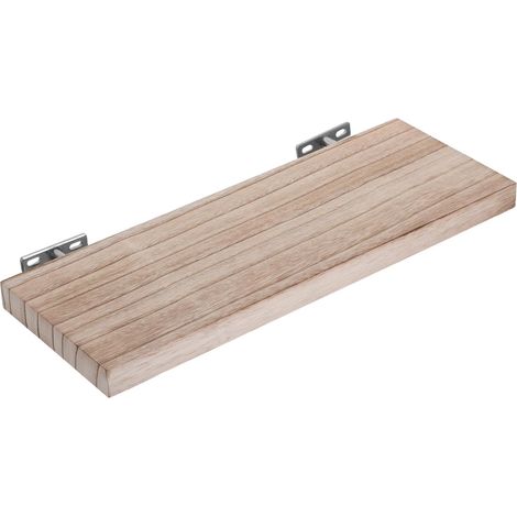 Étagère Murale Flottante en Bois et Métal Rustique pour Rangement Facile et Décoration Naturelle Salon ou Chambre Moderne (1/5)