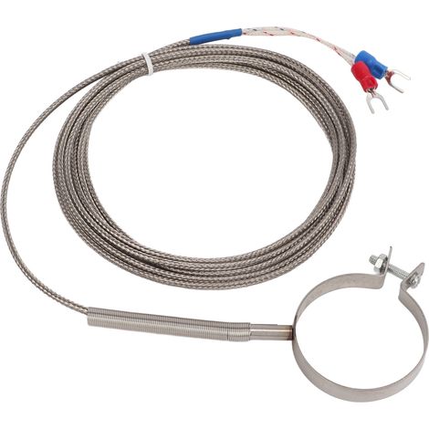 Hochempfindliches Gewindethermoelement, Messsonde mit großem Messbereich 0-400°C, industrieller Temperaturregler, verschiedene Größen, 2 Meter Kabel. (1/5)
