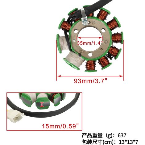 Statorspulen für Motorräder, passend für CB125TP 1982-1993, Teilenummer 31120-KC1-702 (1/4)