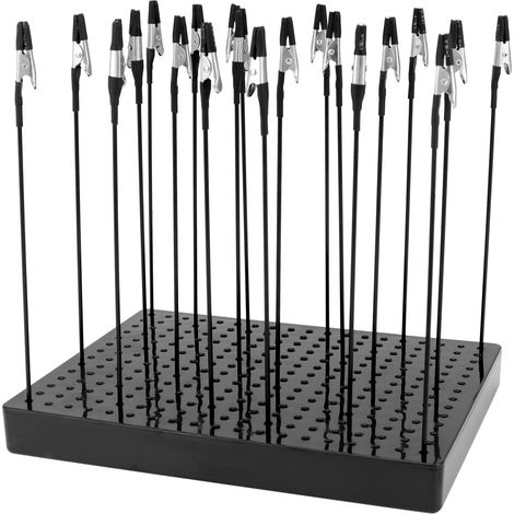 1 Support de peinture, 20 pinces crocodiles, base stable, clips en caoutchouc, pour modélisme et artisanat (1/5)