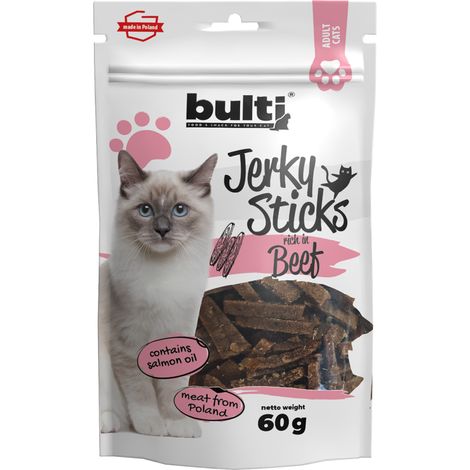 Palitos de carne seca BULTI para gatos, 60 g (1/3)