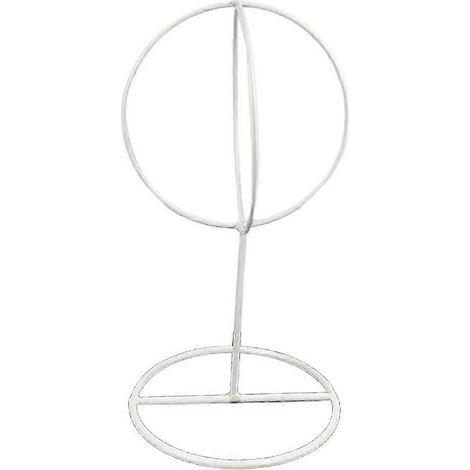 Présentoir à chapeaux, porte-perruques, support de rangement en métal-White (1/5)
