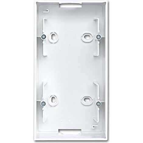 Caja de superficie Busch Jaeger 1702-914 2 enchufes horizontal y vertical