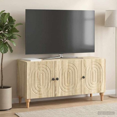 TV-Schränk Sonoma-Eiche 99 x 34,5 x 50 cm Holzwerkstoff (1/5)