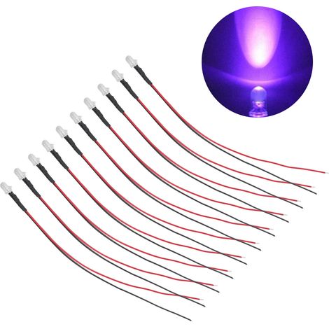 de 10 diodes électroluminescentes DEL de 5 mm précâblées