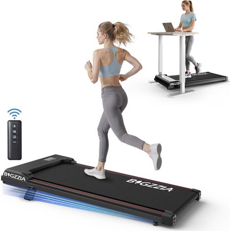 Tapis de course électrique 2,5HP - Vitesse 1-8km/h - Inclinaison réglable 8% - Écran LED - Charge max 145 kg - Avec télécommande - Absorption des chocs - Noir (1/5)