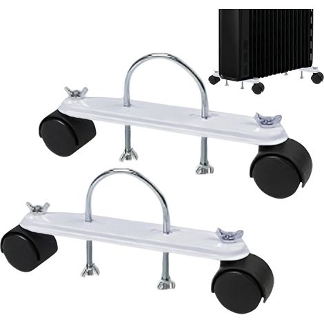 Support De Poulie Mobile 2 Pièces Support Mobile 360 Degrés Roulettes Pivotantes De Remplacement Pour Maison Salon Garage Atelier Petit Appartement Sous-sol (1/5)