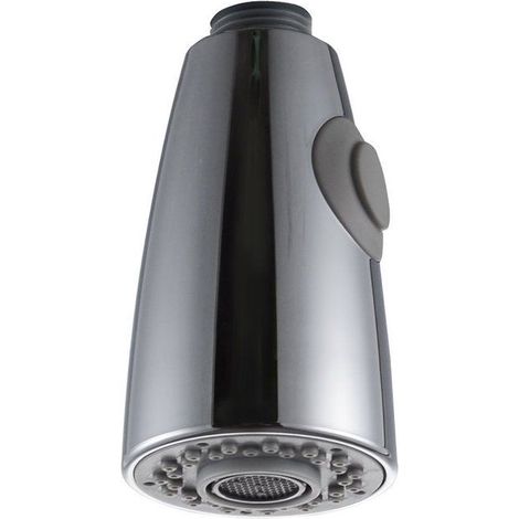 BelleRise - Deux Fonctions Robinet Cuisine Remplacement Extractible pour Douchette Evier Cuisine tête de pulvérisation en chrome 1/2" (1/5)