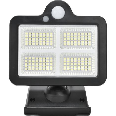 Solarbetriebene Wandleuchte mit Bewegungssensor, IP65 wasserdicht, 160 LEDs, Fernbedienung, Straßenleuchte für den Außenbereich (1/5)