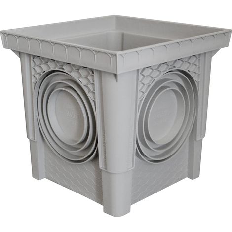 Jardibric – Réhausse de regard 20 x 20 cm – Collecteur des eaux pluviales – Installation facile sans couvercle – Matériaux durables pour espaces restreints