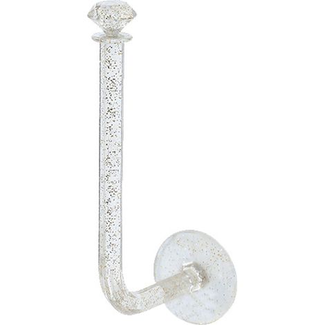 Gancio da parete trasparente, non necessita di foratura, adesivo impermeabile, supporto decorativo per bagno e cucina. (1/5)
