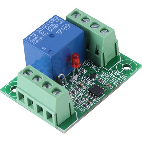 Module de commande de relais à déclenchement bistable monocanal 12 V CC (1/5)
