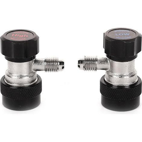 R134A A/C AC Compresseur R-134A Adaptateur de Coupleur Manuel Climatisation 1/4 SAE Connecteurs Accessoires