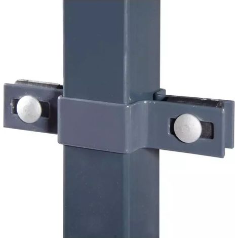 anello di fissaggio con doppio attacco grigio 40x40 cm