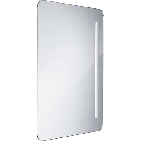 Nimco Spiegel - Badezimmerspiegel Serie 2000 LED hintergrundbeleuchtet, 80x60 cm, quadratisch, Aluminium ZP 2003